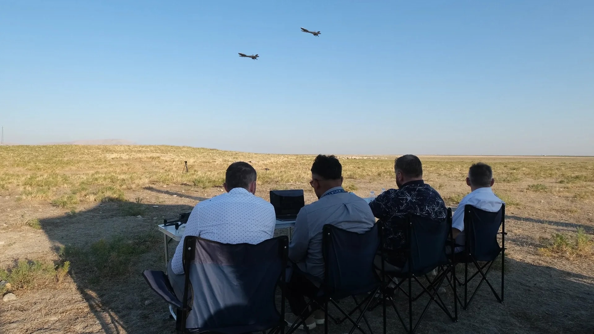 Shark Blue Mini UAVs during Phase I testing in Konya, Türkiye