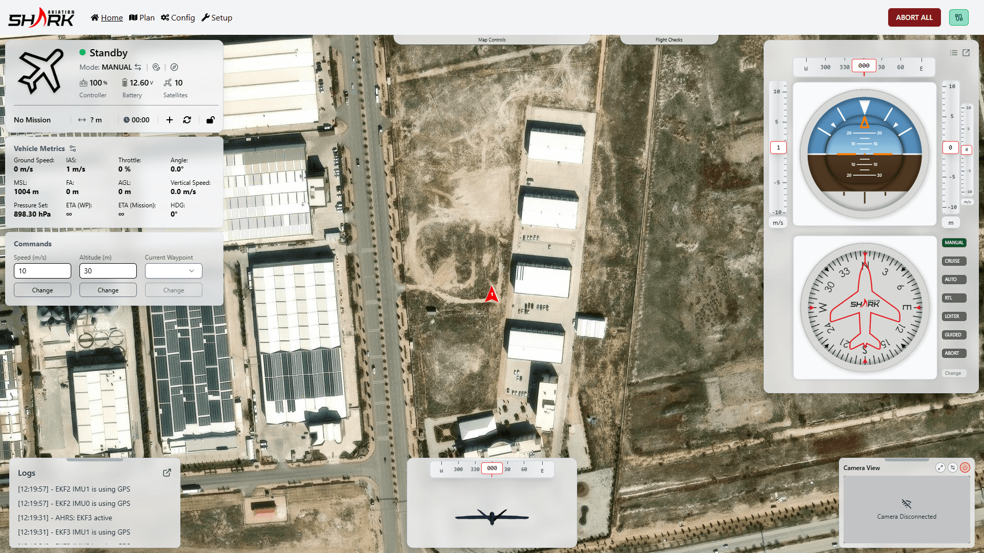 Shark GCS light UI field operations view