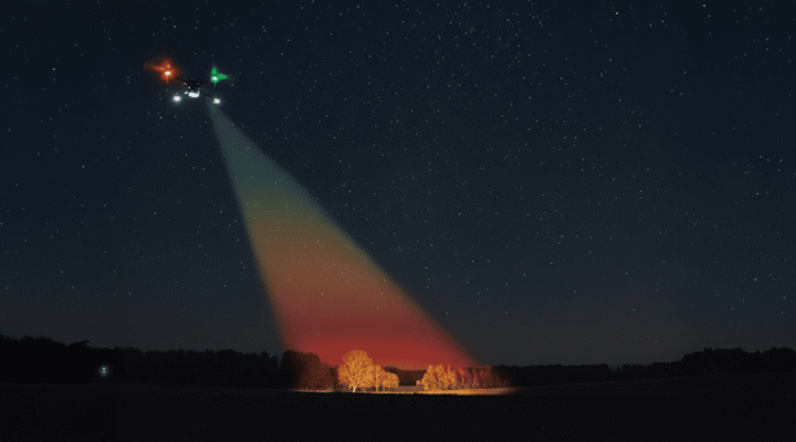 Drone Gece Nasıl Görünür ve Nasıl Görür